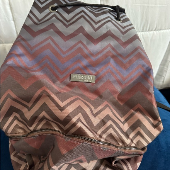 Missoni Multicolor Chevron Backpack - Picture 2 of 5